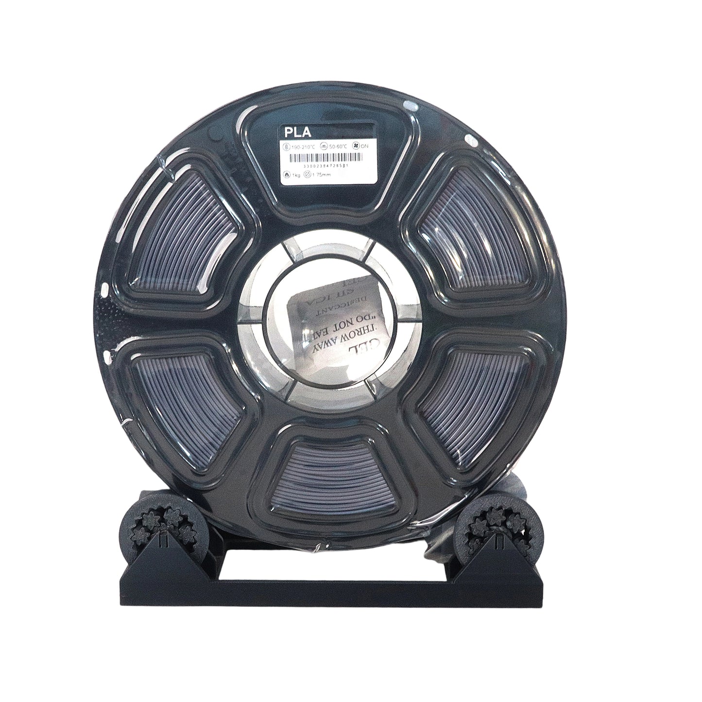 Metallic PLA 3D Printing Filament Premium Metallic Gun Gray Color