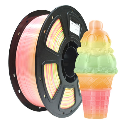 3D Printing Filament PLA Rainbow 1kg 1.75MM (5 colors)