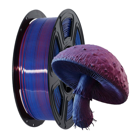 HYFILA Dual-Color PLA Silk 3D Printing Filament Red Blue