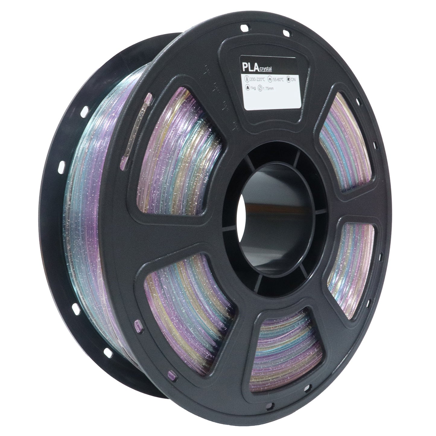 HYFILA PLA Crystal Pastel Filament – Translucent Lavender, Yellow and Aqua Gradient