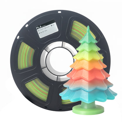 PLA Rainbow Filament 1.75mm for 3D Printer Filament Printing Multi-color crystal texture Filament Factory