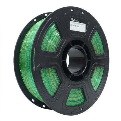 Factory PLA 3D Printing Filament  Crystal Gradient Green Transparent Filament 1.75mm