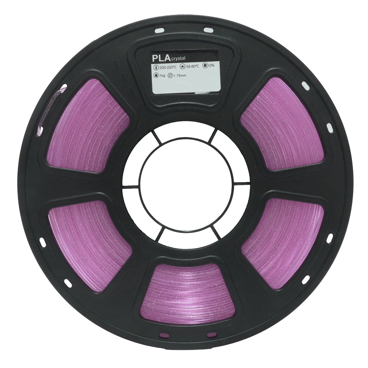 PLA 3D Printing Filament  Crystal Purple Transparent Crystal Finish 1.75mm HYFILA Factory