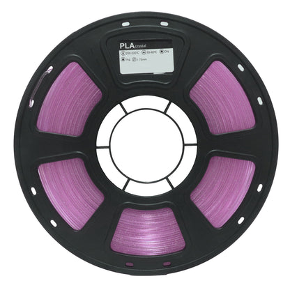 PLA 3D Printing Filament  Crystal Purple Transparent Crystal Finish 1.75mm HYFILA Factory