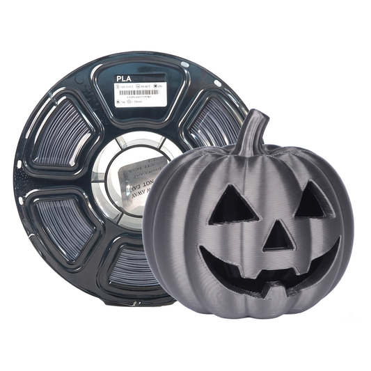 Metallic PLA 3D Printing Filament Premium Metallic Gun Gray
