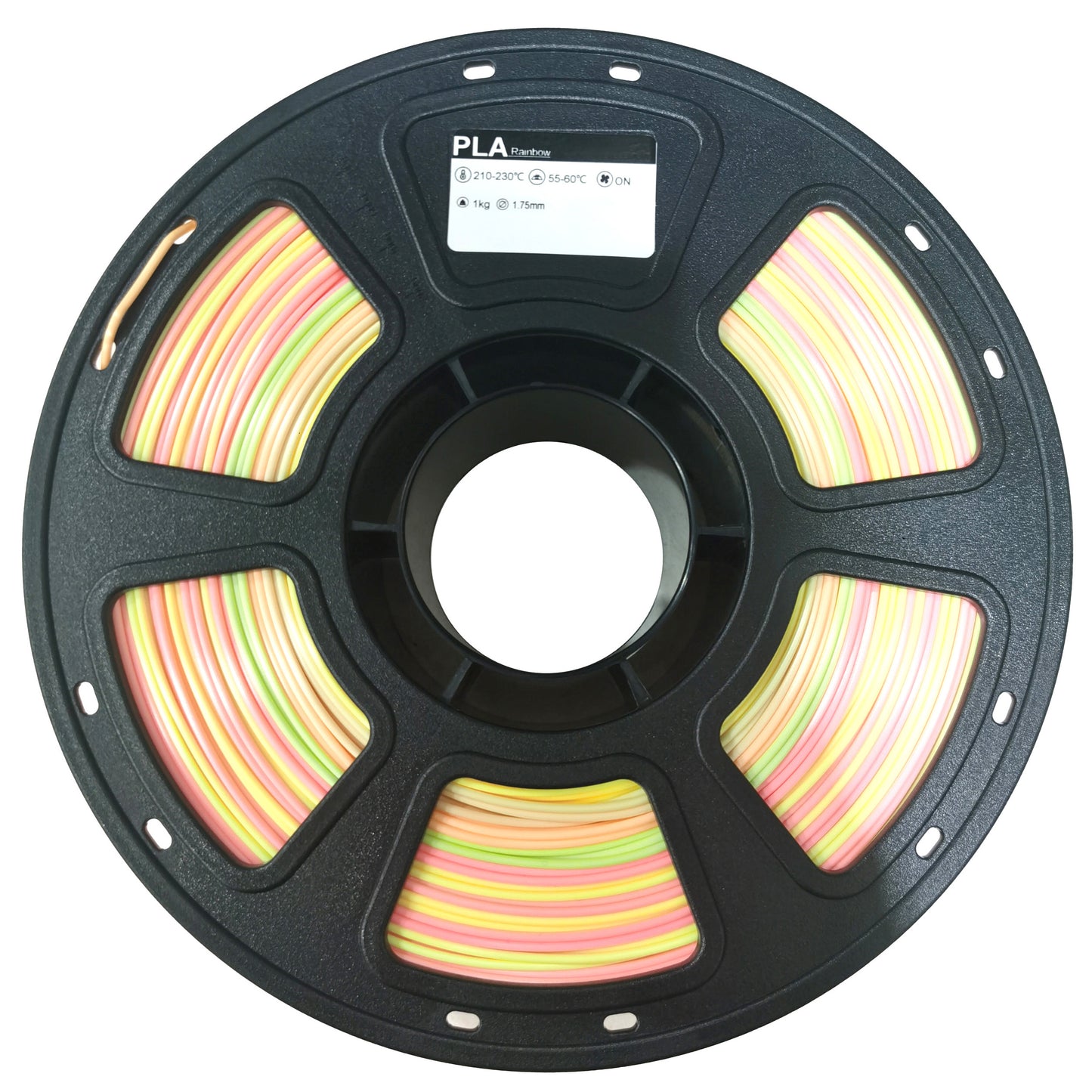 3D Printing Filament PLA Rainbow 1kg 1.75MM (5 colors)