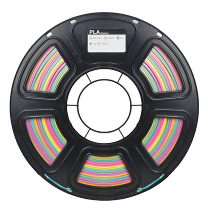 PLA Rainbow 3D Printer Filament 1.75mm Six-Color Gradient Multicolor PLA Filament 1kg