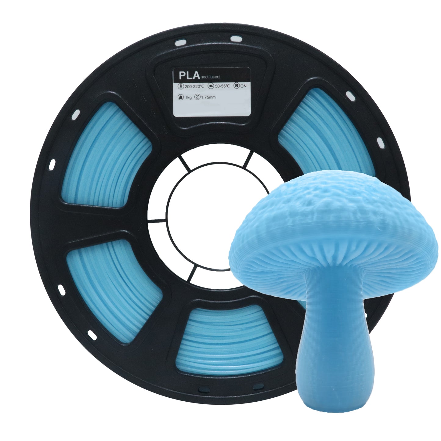Glow-in-the-Dark Blue PLA Filament High-Performance Luminous 3D Printing Material