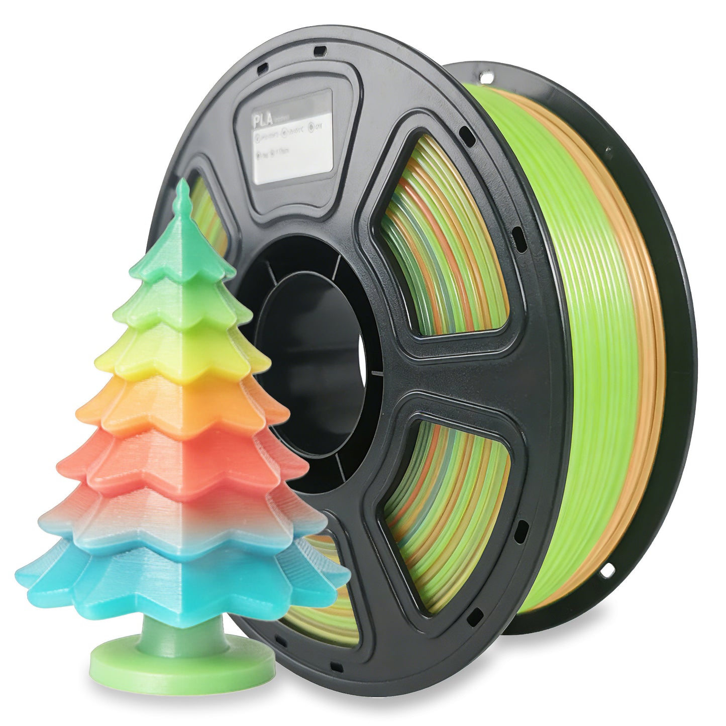 PLA Rainbow Filament 1.75mm for 3D Printer Filament Printing Multi-color crystal texture Filament Factory