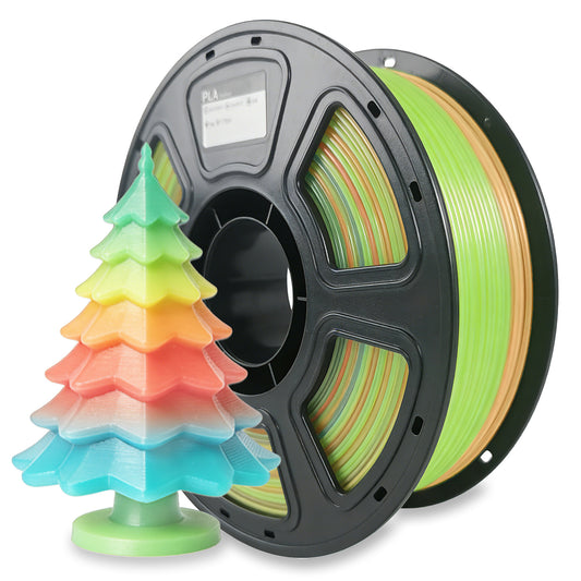 PLA Rainbow Filament 1.75mm for 3D Printer Filament Printing Multi-color crystal texture Filament Factory
