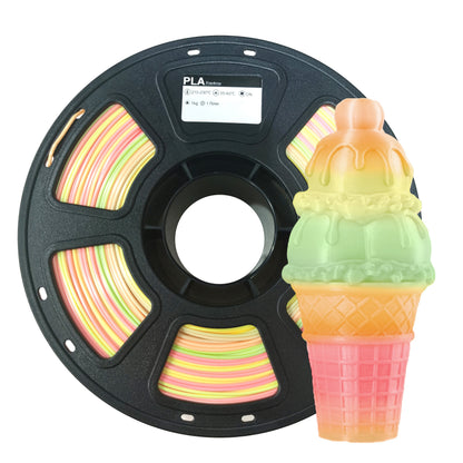 3D Printing Filament PLA Rainbow 1kg 1.75MM (5 colors)