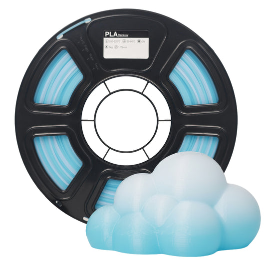 PLA 1.75mm Blue & White PLA 3D Printing Filament 1kg