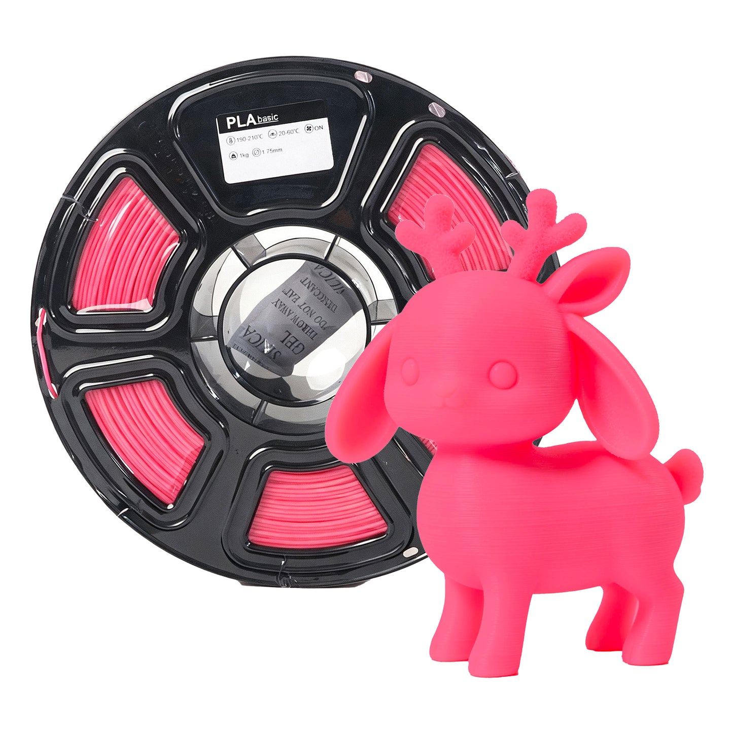 Pure Color 3D Printing Filament Rose Red PLA Smooth Printing Factory Wholesaler
