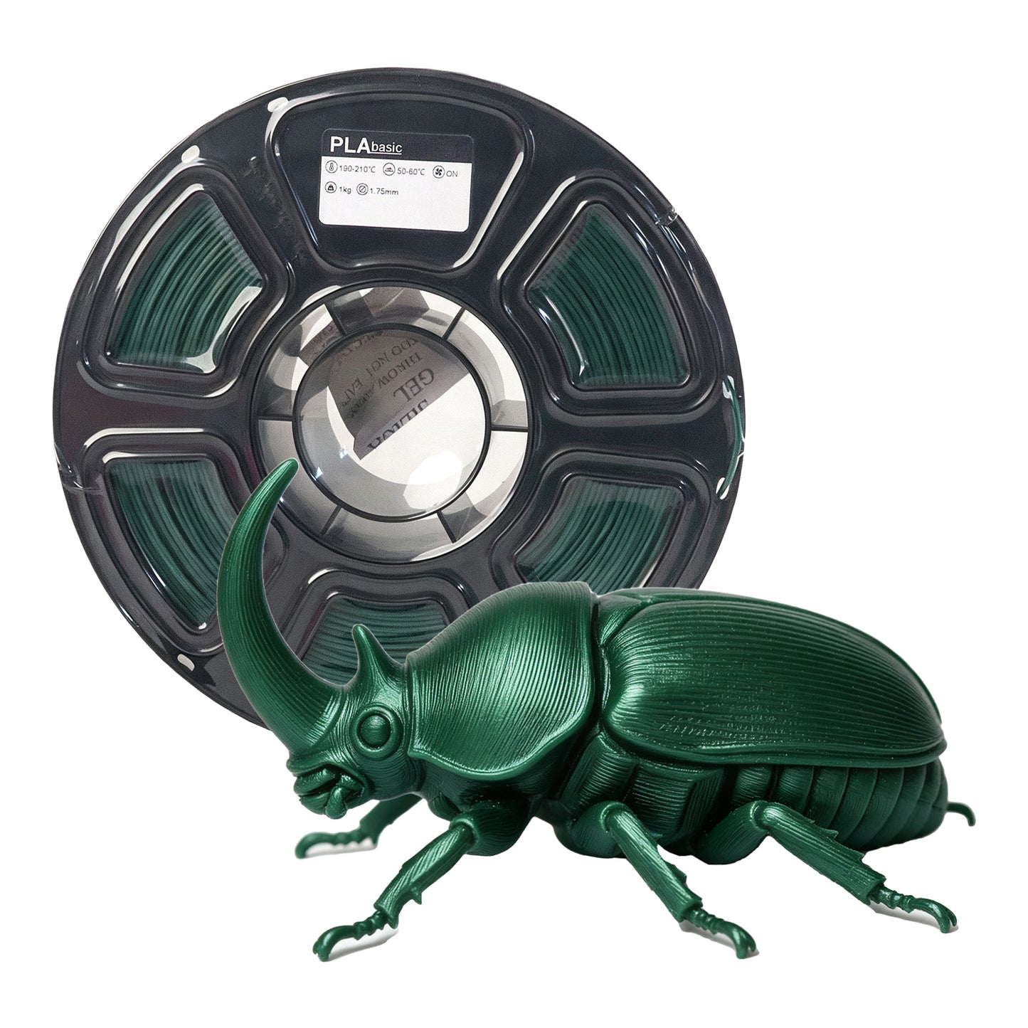Pure Color 3D Printing Filament Green PLA Smooth Printing Wholesaler