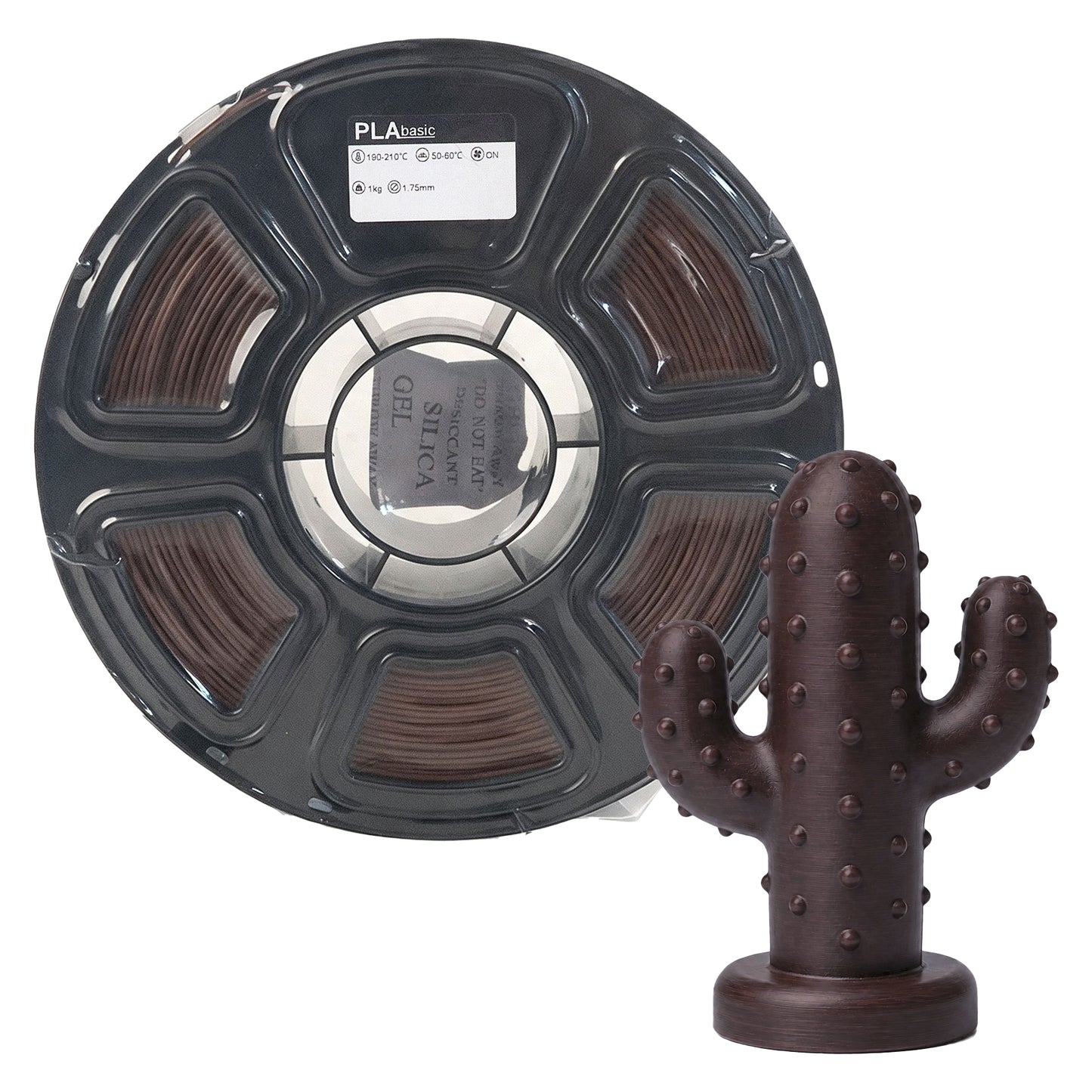 Wholesale Filament PLA Dark Brown for 3D Printing Filament
