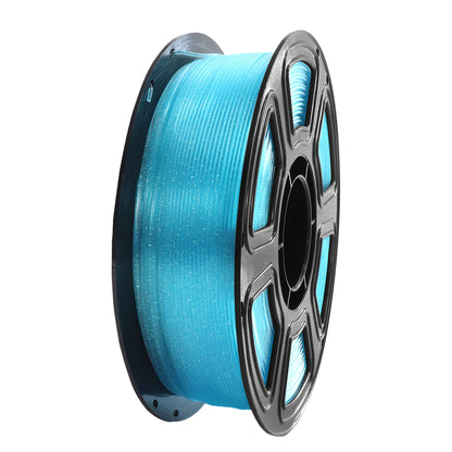 PLA 3D Printing Filament  Crystal Blue Transparent 1.75mm Factory