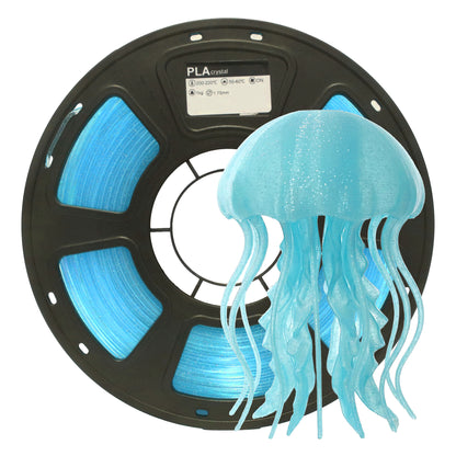 PLA 3D Printing Filament  Crystal Blue Transparent 1.75mm Factory