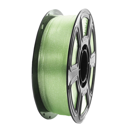 Factory PLA 3D Printing Filament  Crystal Gradient Green Transparent Filament 1.75mm