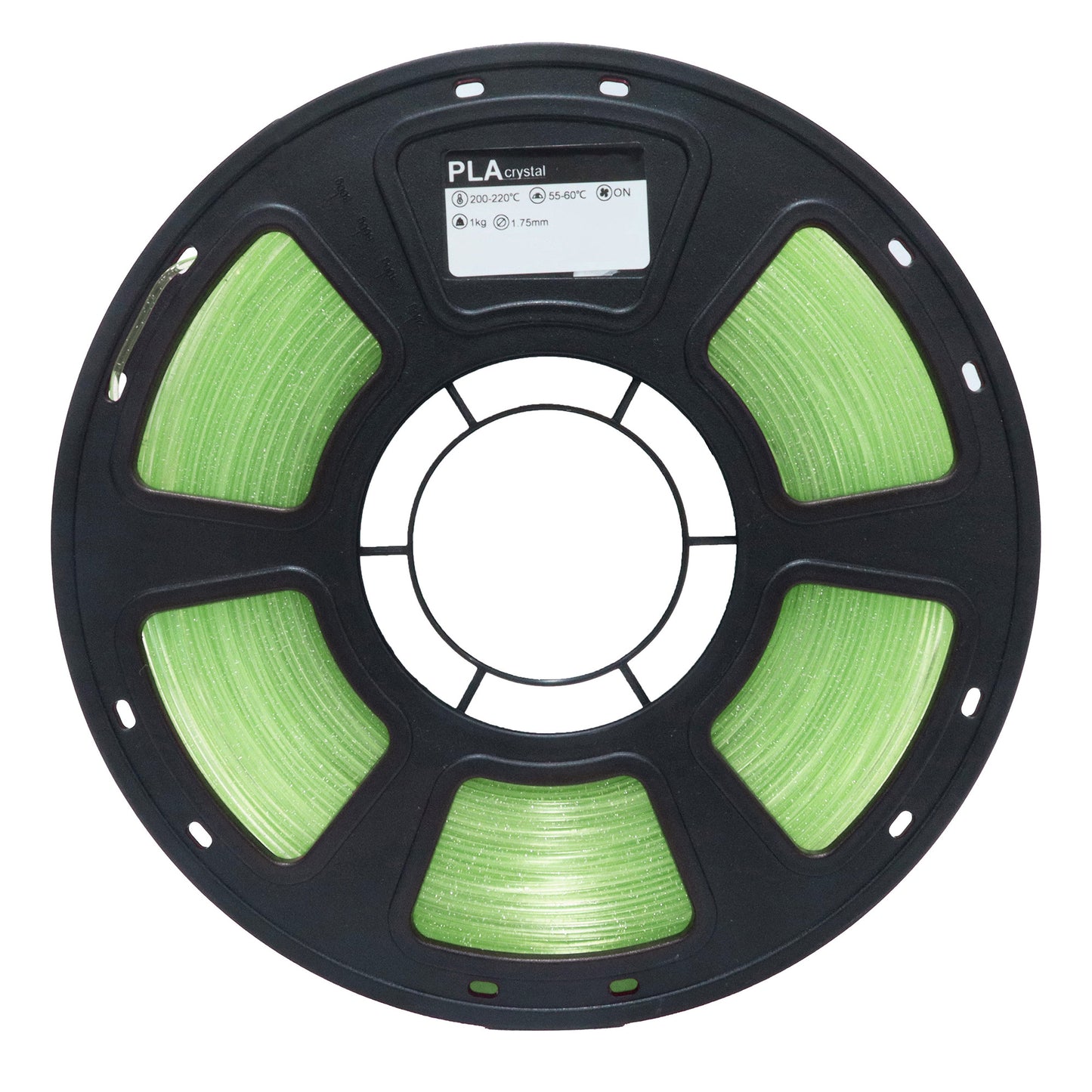 Factory PLA 3D Printing Filament  Crystal Gradient Green Transparent Filament 1.75mm