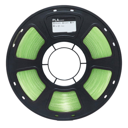 Factory PLA 3D Printing Filament  Crystal Gradient Green Transparent Filament 1.75mm