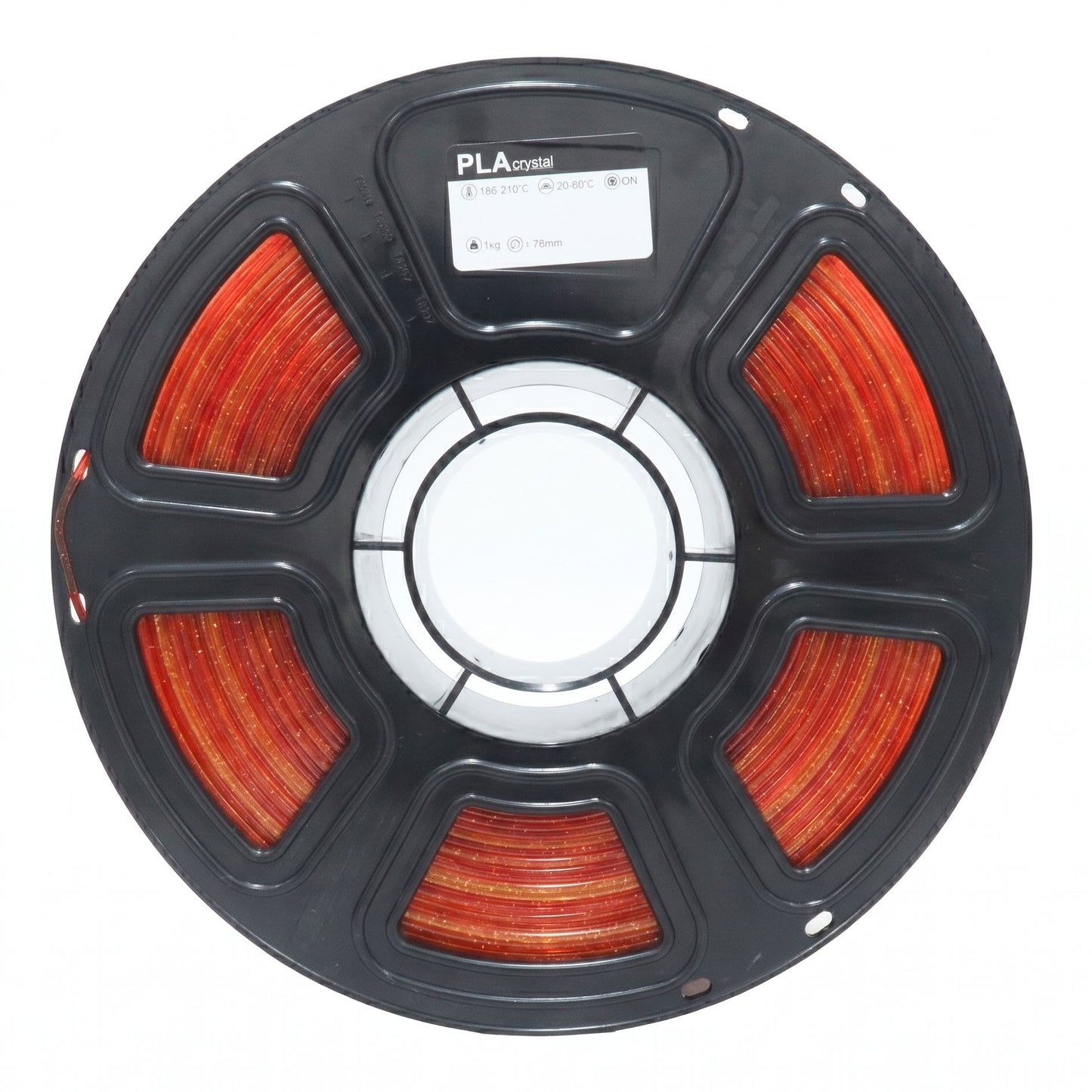 3D Printing Filament PLA Crystal Red Orange Transparent Filament 1.75mm Factory
