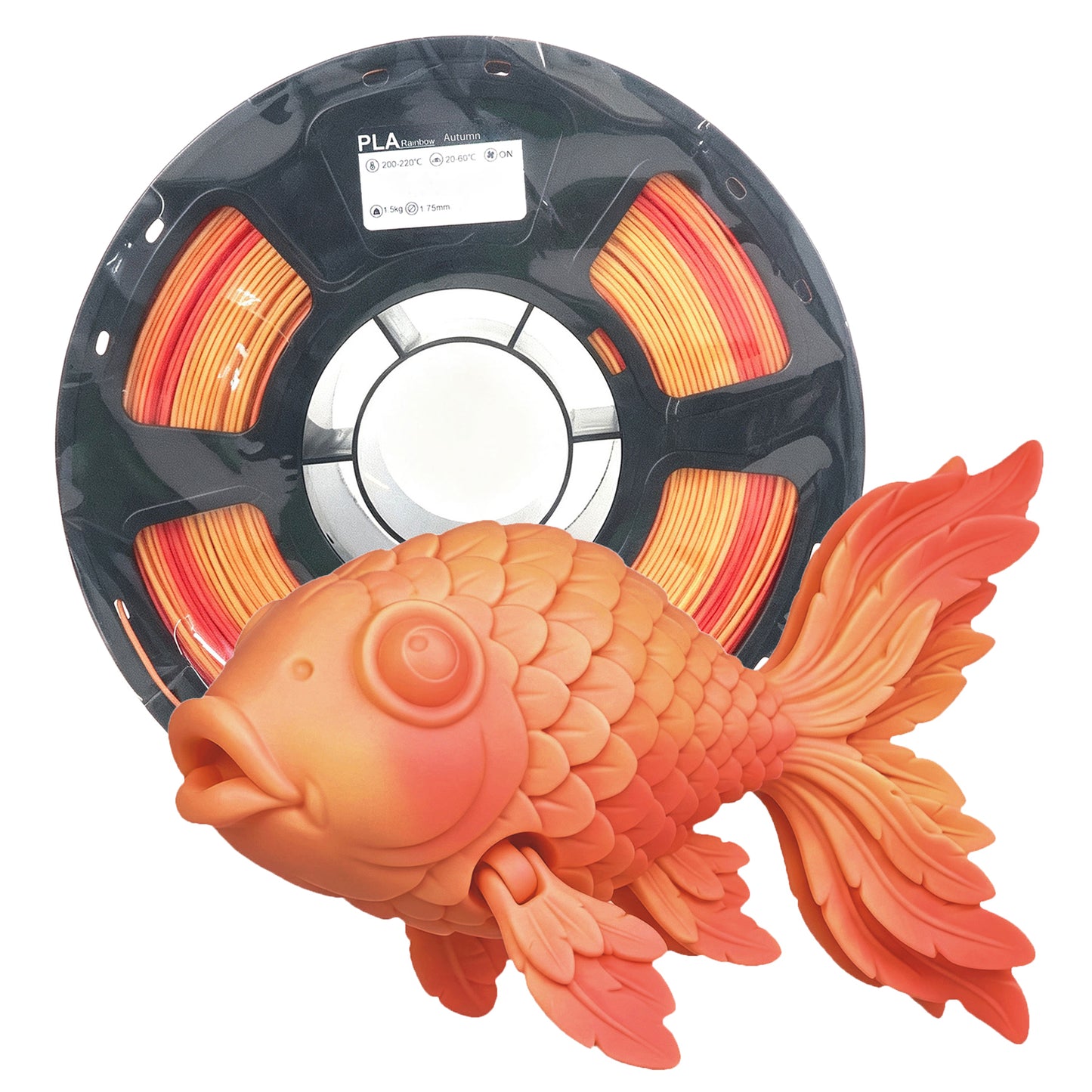 HYFILA 3D Printing PLA Filament Colorful Orange