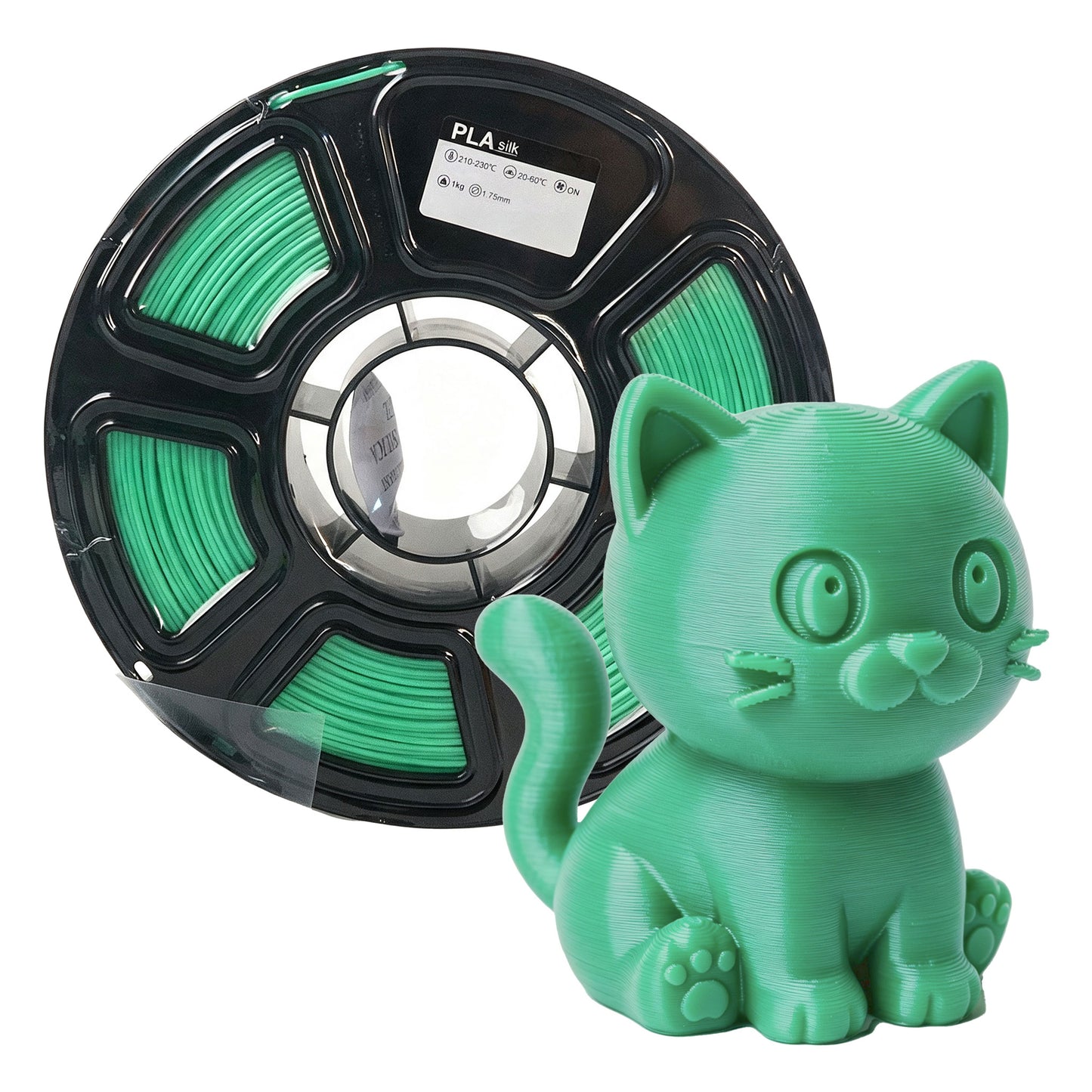Wholesale PLA Silk Green 3D Printing Filament Factory