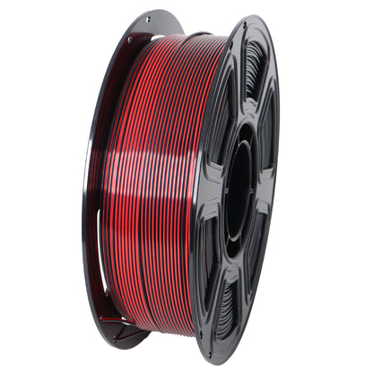 HYFILA 3D Printing Filament Dual-Color PLA Silk Red Black