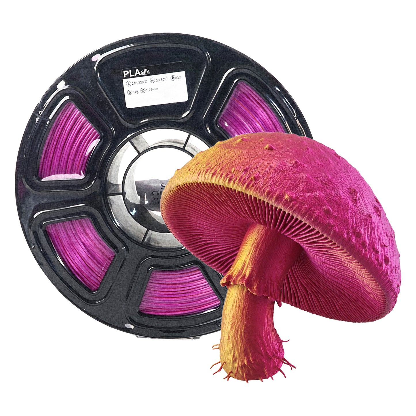 PLA Silk Golden Red Purple 3D Printing Filament Wholesaler