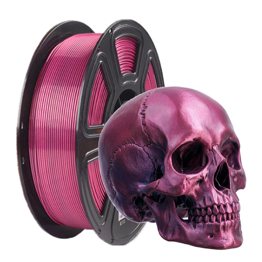 PLA 3D Printing Filament Silk Dual-Color Rose Black