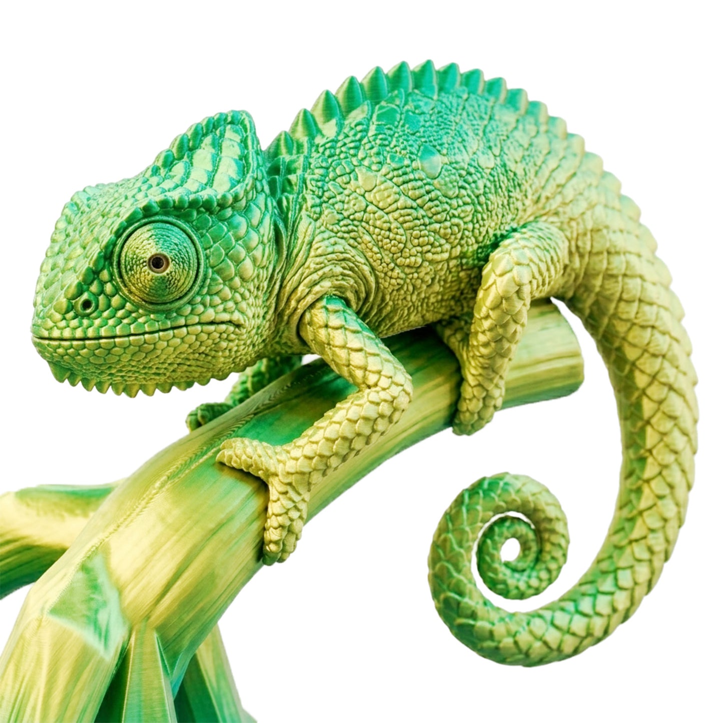 Factory Silk Dual-Color PLA Yellow Green Filament for 3D Printer