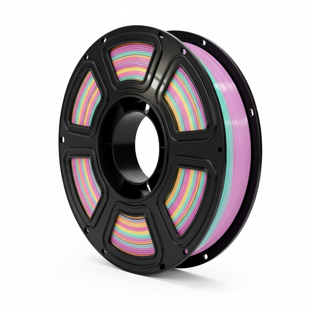 PLA Rainbow 3D Printer Filament 1.75mm Six-Color Gradient Multicolor PLA Filament 1kg