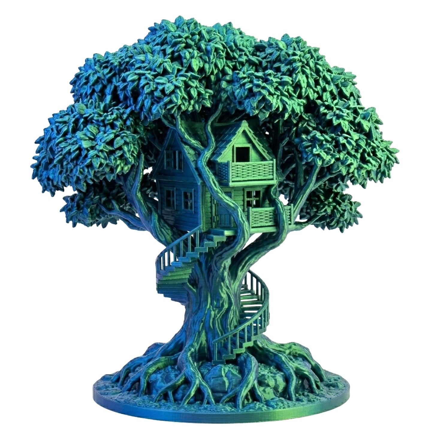 HYFILA Silk Dual-Color PLA Blue Green 3D Printing Filament