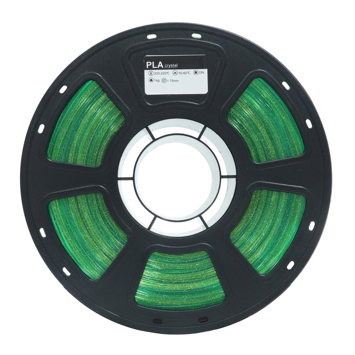 Factory PLA 3D Printing Filament  Crystal Gradient Green Transparent Filament 1.75mm