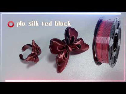 HYFILA 3D Printing Filament Dual-Color PLA Silk Red Black